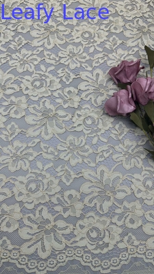 Material dorado floral de alta calidad Tejido de encaje de cordón para mujeres vestido de 140 cm de ancho vestido para la moda