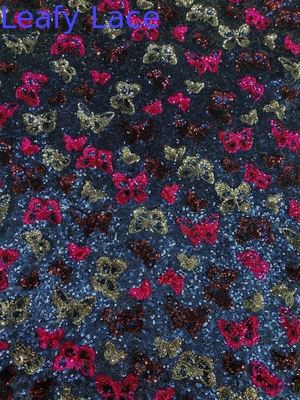 Tejido bordado de pañuelo de flores de colorante para diseñadores de moda de alta gama