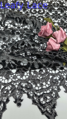 Luxury Shine Sequin Embroidery Elegante Tejido de encaje Tejido de punto de lujo 3D de flor Embroidery Tejido de encaje Tejido Cena Aniversario Oportunidades Tejido de alta calidad para damas