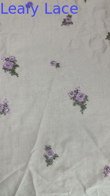 Tejido de encaje floral bordado con perlas Tejido de encaje bordado con malla respiratoria Tejido de ocasión Vestido de cumpleaños Tejido