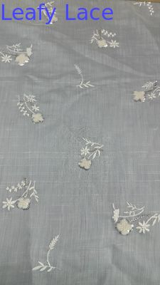 Tejido de encaje de Chantilly francés con cuentas de lujo encaje de malla de lentejuelas para vestidos de noche y diseños de alta costura