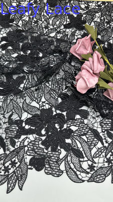 Enlace de Chantilly Enlace químico de lujo Enlace de tela de hojas Enlace romántico para ropa de novia y vestidos