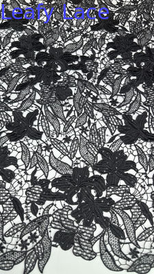 Enlace de Chantilly Enlace químico de lujo Enlace de tela de hojas Enlace romántico para ropa de novia y vestidos