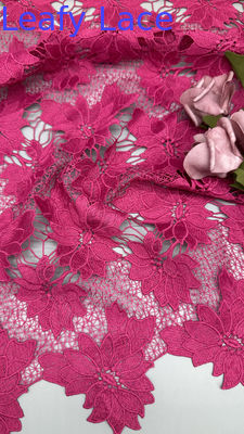Lujo rosa flor láser bordado encaje estilo hueco para respirar Premium