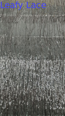 Fringe Sequin Tejido Elegante y Brillante Lujoso Para Niñas Y Accesorios Hechos a Mano