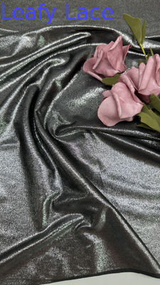 Sequin de hojas bordado Tejido de encaje de color esparcido para vestidos audaces y lujosos Haciendo vestidos de noche dramáticos y llamativos