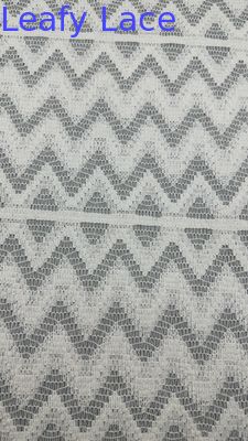 Luxo de encaje blanco onda de efecto dentado para vestidos de noche de bodas artísticas Brial
