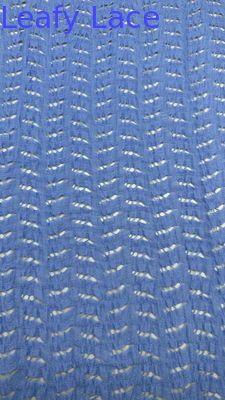 Alta calidad de malla de encaje azul efecto de hueco para vestidos de noche de la boda artística fiesta ropa