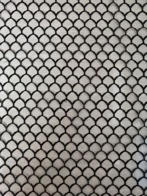 Poliéster negro Tulle Mesh Fabric
