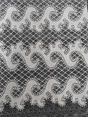 Tela del cordón del Cutwork del Cutwork