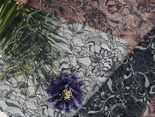 Dos Tone French Chantilly Lace Fabric