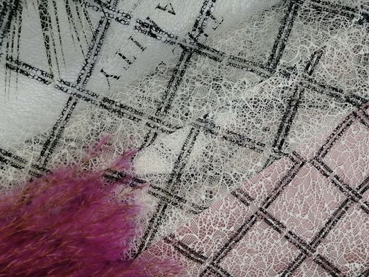Impresión 100% del poliéster de señora Garment Tulle blanca Mesh Fabric