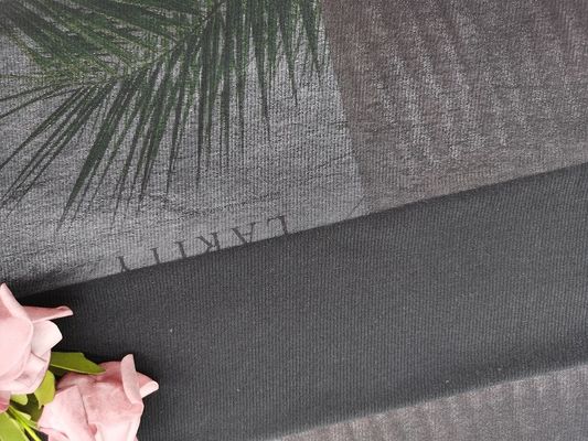 Camiseta suave elástico de Tulle Mesh Fabric For Lady del estiramiento negro
