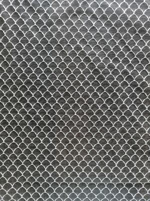 Las escalas de pescados modelan Tulle suave negra Mesh Fabric