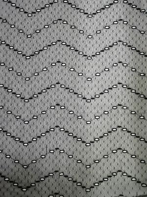 Ojeteador negro Mesh Fabric de Dot Embroidered Mesh Lace Fabric del poliéster