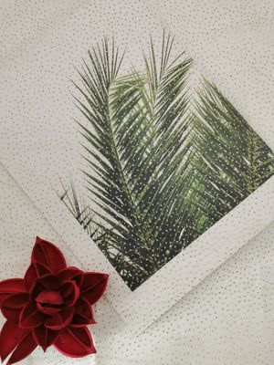 Brillo revestido metálico Tulle Mesh Foil Printed Fabric del rosa