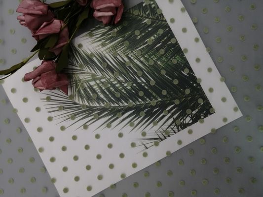 Polca verde Dot Tulle Flocked Mesh Fabric del brillo para la niña
