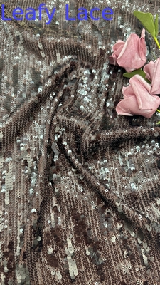 Sequin de lujo de tela de encaje bordado de encaje para traje textil de damas