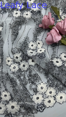 Luxury Metallic Lace Fabric Elegant Wedding Embroidery Fabric... y también se puede usar para el vestido de novia.