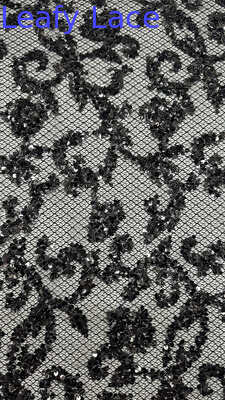 Tela bordada con lentejuelas de lujo, diseño especial de alta calidad para vestidos, para vestidos de novia