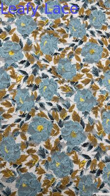 Flores de encaje bordado de colores para vestidos de fiesta fabricantes personalizados proveedores