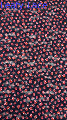 Flores rosas lindas y bordadas Tejido de encaje para vestidos de novia Bellos vestidos personalizados