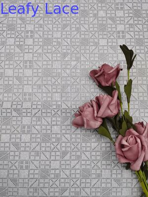 Fabricación de tejidos de encaje hueco con bordado de hojas