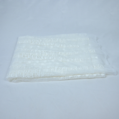 Anchura blanca de Tulle Mesh Embroidery Wedding Dress Fabric el 125cm