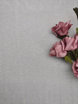 Cordón plisado de Tulle Mesh Foil Printed Fabric Shimmering Tulle
